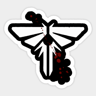 Fireflies white Sticker